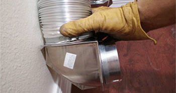 Metal dryer vent transition kit